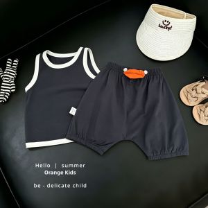Comfortable and Cute Boys Sleeveless Vest Set Summer Leisure