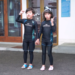 Kids & Teens Swim Set (6-16 Years) | 3-Piece Long Sleeve Rash Guard Shorts & Pants | UPF 50+ Sun Protection