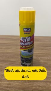 Chai Xịt Da Nỉ Vệ Sinh Nội Thất Ô Tô Dạng Bọt 650ml