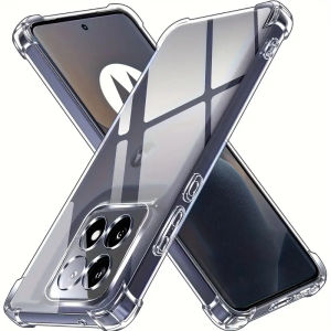 Thick Shockproof Silicone Phone Case For Motorola Edge 60 Fusion 50 Pro 40 Neo Moto G55 G75 G85 G84 G54 5G Protect Clear Cover