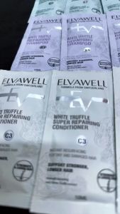 Dầu gội Elvawell mini gội xả 10ml tinh chất truffle trắng giúp phục hồi nuôi dưỡng tóc
