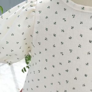 Đầm bé gái NHULII Đầm ren hoa nhí tiểu thư cho bé 6 đến 16 kg NI027