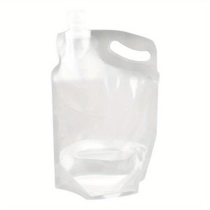 1L/34oz Folding Water Bag Outdoor Camping Hiking Portable Folding Water Storage Lifting Bag Multifunctional Folding Water Bottle