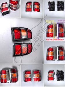 Longfeng Hunter Black Panther Narrow Edge Tail Light Wide Edge Electric Plated Car Parts Tail Lamp Assembly for Automobiles