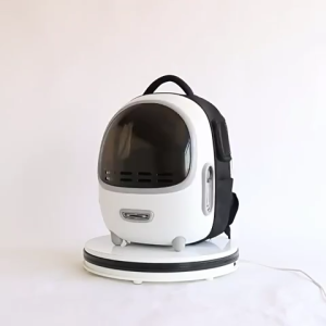 Smart Pets Pet Backpack Carrier with Cooling Fan | Ventilated Pet Carrier | Space Capsule Cat Bag | Large Capacity