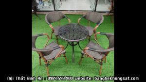 Bộ Bàn Ghế Cafe Ngoài Trời Nhập Khẩu D68- Bàn Ghế COFFE Đẹp- Giao Hàng TQ