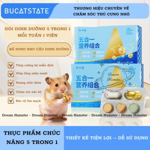 Cải thiện sức khỏe 5 trong 1 Bucatstate dành cho chuột hamster