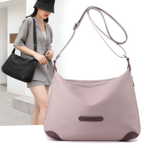 Fashionable Versatile Large Capacity Ladies Single Shoulder Bag Oxford Cloth Waterproof Casual Nylon Handbag Sweet Lady Style