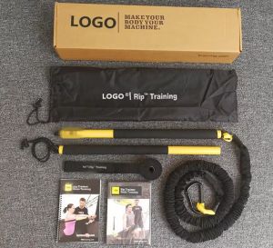 (Free Carrying Case+Video) Rip Trainer Bar Hanging Type Resistance Pull Rope Fitness Training with Special Fixed Buckle