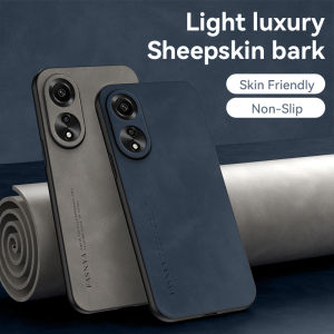 Phone Case OPPO Reno11 F Reno11 Pro Reno10 Pro Reno10 Reno 10 Pro+ 5G 2023 Luxury Sheep Bark Leather Business Stylish Hard Casing OPPO Reno8 T 4G 5G Phone Cover Case
