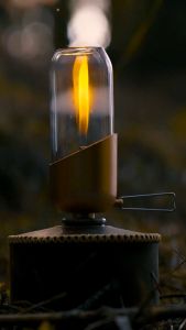 FIREMAPLE - ORANGE GAS LANTERN PELITA ATMOSPHERE NIGHT LAMP LIGHT OUTDOOR CAMPING HIKING
