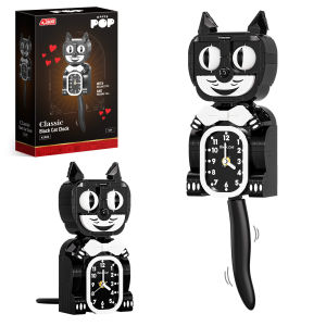 Jaki | Bộ Xếp Hình Mèo Đen JAKI Dành Cho Người Lớn Mô Hình Nhân Vật Mèo Cổ Điển Đồ Trang Trí Nhà Cửa Bàn Làm Việc Chất Liệu Nhựa ABS