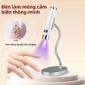 Đèn Sấy Móng Tay Mini UV LED Tích Hợp Cảm Biến AI Sạc Lại Được Không Dây Dùng Được Cho Bàn Làm Việc Và Cầm Tay Đèn Sấy Cho Tiệm Làm Móng