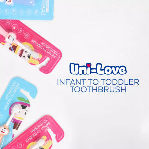 Uni-Love Infant to Toddler Toothbrush (0-2 Years Old) BLUE Pack of 1