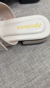 Afrishoes - Elora Sandal Flatshoes Mules Wanita Gesper kekinian