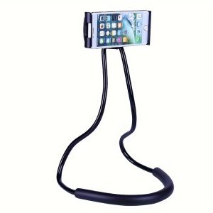 Multifunctional Bedside Lazy Neck Universal Mobile Phone Holder Extendable Neck Hanging Selfie Stick Rack Adjustable 360°Free