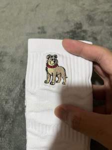 (1 Pair) Embroidered TOM & JERRY Character Basketball Socks High Cut Premium Quality