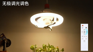 ⚡จัดส่งจากไทย⚡ พัดลมติดเพดานสั่นพร้อมไฟ50W LED 360 ° ขยับได้ E27สวิตช์พัดลมพร้อมรีโมทหลอดไฟสำหรับห้องนอนห้องน้ำศึกษา