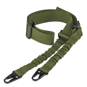 Two Points Rifle Sling With Length Adjuster Traditional Sling With QD Metal Hook For Outdoor Tactical Sling Shoulder Straps