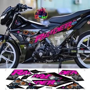 Tem rời RAIDER Fi 150cc - Mẫu tem 3D form chuẩn [7 màu]. Chất liệu PPF Cao Cấp : 3 Lớp Chống Nước Chống Phai Màu. Nhãn Dán Decal