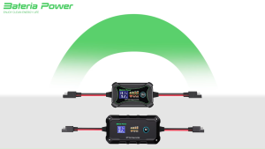 BateriaPower 20A Fast Charger MPPT Solar Charger Controller Supports 12V24V Battery Solar Panel Controller 60V LCD Display Battery Connected to Mobile Phone Bluetooth