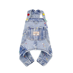 Mooki pet | Autumn New Jeans Bib Pants For Small Dogs