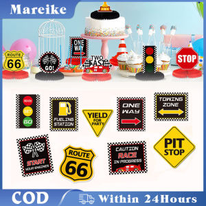9Pcs Race Car Party Decorations Set Racing Car Racing Party Supplies