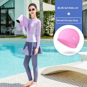 XTEP | Bộ Đồ Bơi Dài Tay Dài Chân Có Mũ Cho Bé
