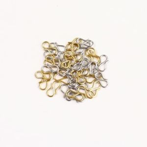 30pcs Stainless Steel Gold Color S Shape Clasps Hook Clasps Necklace Hooks Connectors For Jewelry Making DIY Bracelets Necklace