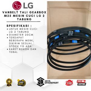 Vanbelt Fanbelt Tali Gearbox M25 Mesin Cuci Lg 2 Tabung