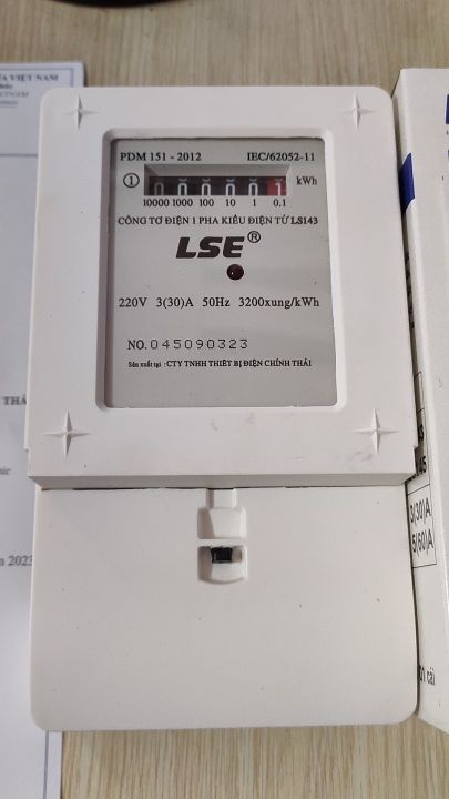 Công Tơ Điện 1 Pha Kiểu Điện Tử LSE LS143 3(30)A (Đồng Hồ Điện 1 pha ...