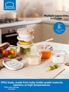 Lock&Lock | Infant Food Storage Container With Straw PPSU Plastic