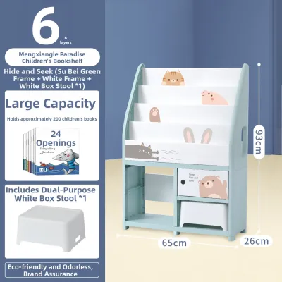 Toy and Book Storage Rack for Kids