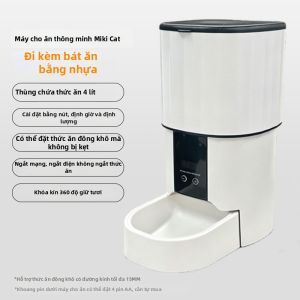 Micky Cat | Máy Cho Thức Ăn Tự Động Có Điều Khiển Từ Xa