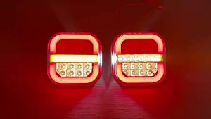 12/24V fog light Dynamic Brake Flowing Stop Turn Tail Lights Guiding /ReflectorTraffic  Truck Pickup Light LED Tail Lights