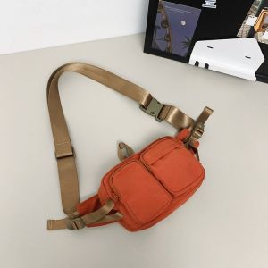 Fashionable Multi-Functional Womens Crossbody Bag Hip Hop Style Mobile Phone Bag Small Size Nylon Casual Leisure Handbag