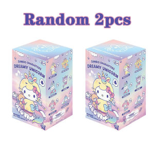Sanrio | Sanrio Dreamy Unicorn Plush Keychain Blind Box Kuromi Hello Kitty Cinnamoroll Cute Soft Stuffed Doll Bag Pendant Birthday Gift