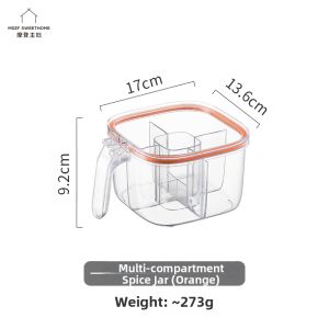 MODERN SWEETHOME | Multi-Compartment Spice Container Set