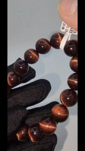(SG Seller Ready Stocks) Top Grade Red Tiger Eye Gemstone Bracelet 12mm+ 顶级红虎眼石手链 12+毫米