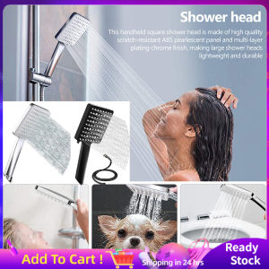 【Hot Sale+High Quality】Shower Head And Hose High Pressure Shower Heads With Hose Set 1.5m Water Saving Universal Handheld Shower Head With 6 Spray Modes Adjustable Power Showerhead For Low Water Pressure