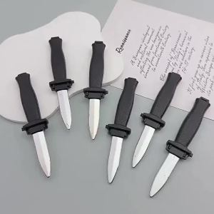 1/2/3PCS Retractable Fake Knife - Adult Plastic Magic Prank Toy for Jokes Scary Tricks & Halloween Props (Realistic Toy)