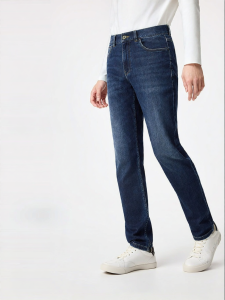 Purcotton | Mens Straight Leg Jeans New Autumn Casual Pants