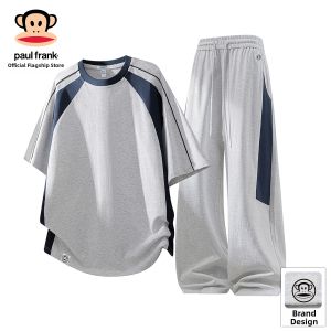 Paul Frank | Patchwork Color Blocking Sport Pants Mans Summer Set