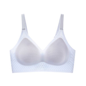 MiiOW | เสื้อชั้นในผ้าไหมน้ำแข็งบางๆ สำหรับผู้หญิงในฤดูร้อน หลังสวย เสื้อชั้นในไร้ตะเข็บ ป้องกันการหย่อนคล้อย รุ่นใหม่ เสื้อชั้นในเกาะอกแบบเกาะอกเล็ก