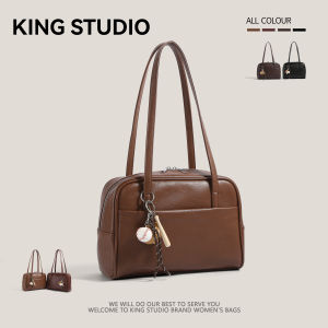 Large Capacity Trendy Retro Womens Underarm Bag Versatile Tote Bag Autumn Winter New Style Korean Style Soft PU Leather Handbag