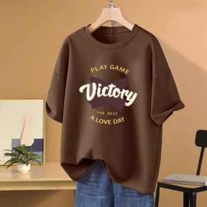 DVDK | Plus Size Loose Cotton T-Shirt Summer