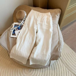 Shalldoer | Fashionable Loose Casual Wide Leg Pants Womens Summer New Style High-End Sensation Small Size Street Style Meat Covering Pants