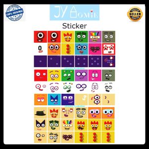 Sticker for Kids Number Blocks Sticker Alphabet Number Stickers Numberblocks Stiker Kanak Kanak Mainan Sticker