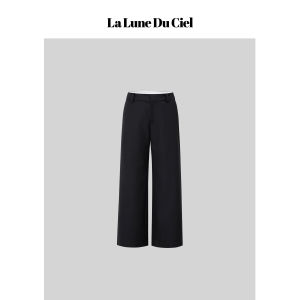La lune Du ciel | Quần Đen Thẳng Cao Cảm Giác Đa Năng