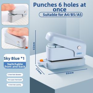 deli | Multifunctional Puncher Six Hole